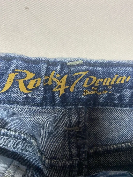 Rock 47 by Wrangler Blue Boot Cut Denim Jeans Boys 10 Reg - Picture 3 of 7